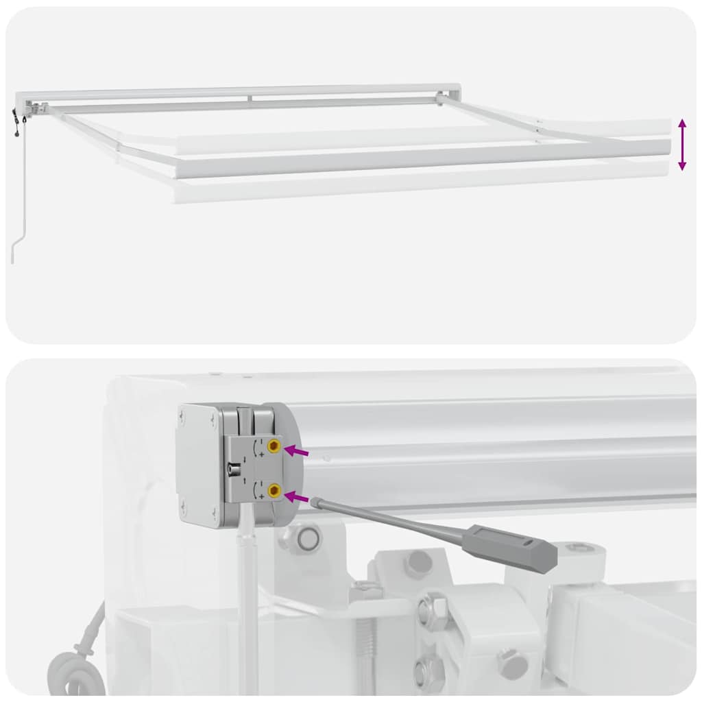 Zijde Frame Wit 350 x 250 cm Aluminium is nu te koop bij PeponiXL, paradijselijk wonen!