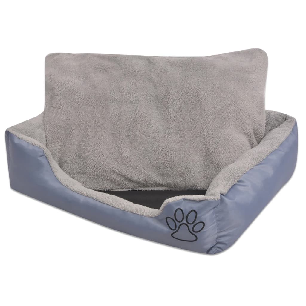 Hondenbed met gewatteerd kussen maat M grijs is nu te koop bij PeponiXL, paradijselijk wonen!