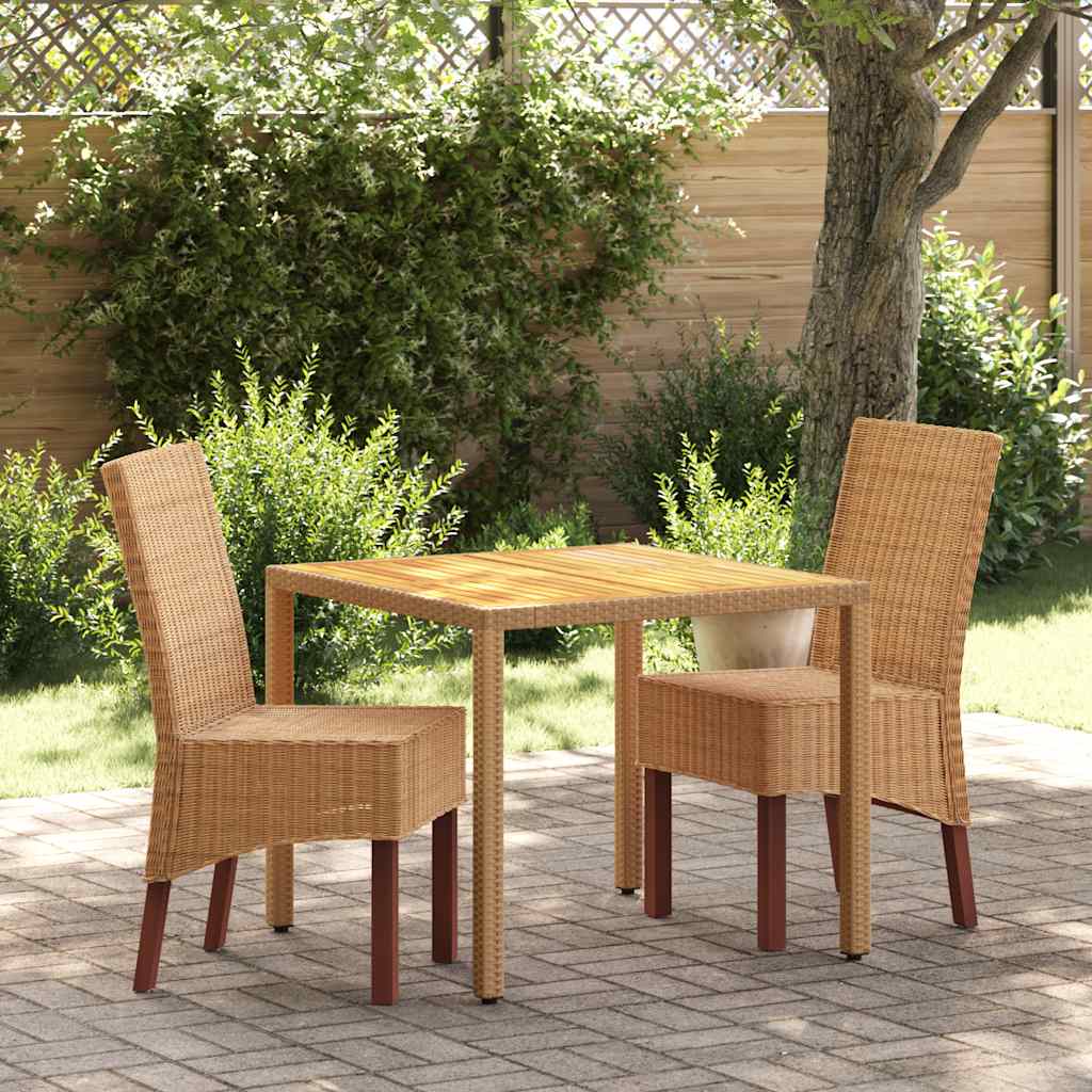 Eetkamerstoelen 2 st natuurlijk rattan bruin is nu te koop bij PeponiXL, paradijselijk wonen!