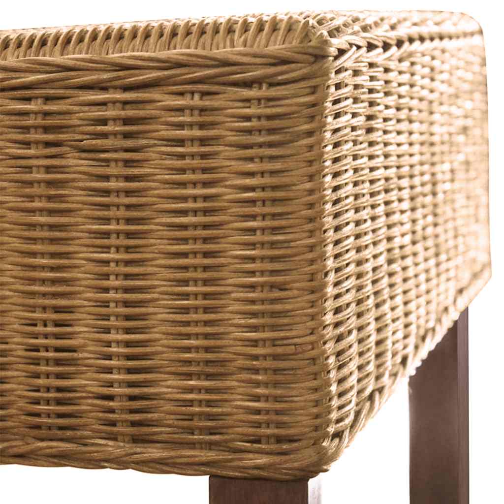 Eetkamerstoelen 2 st natuurlijk rattan bruin is nu te koop bij PeponiXL, paradijselijk wonen!