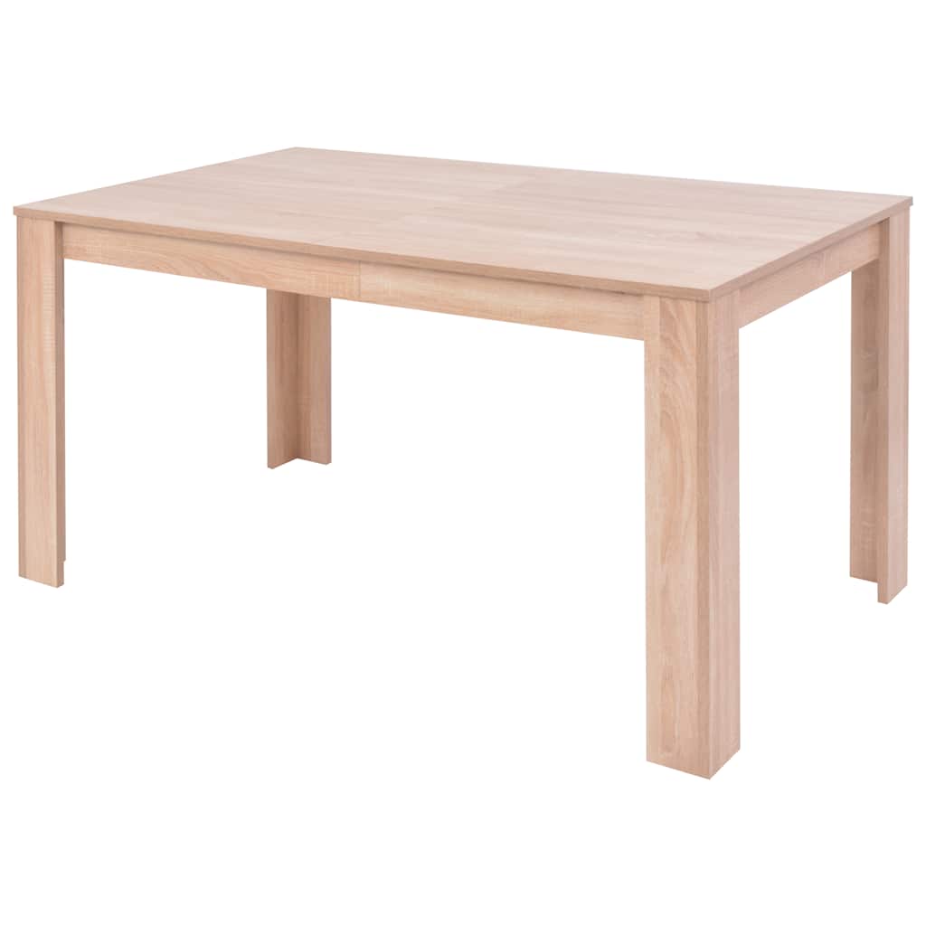 Eettafel met stoelen kunstleer en eikenhout zwart 7 st is nu te koop bij PeponiXL, paradijselijk wonen!