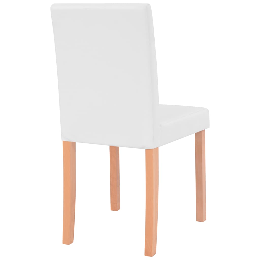 Eettafel met stoelen kunstleer en eikenhout crème 7-delig is nu te koop bij PeponiXL, paradijselijk wonen!