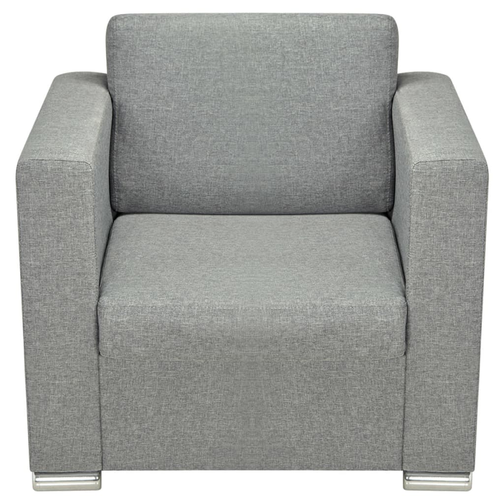 Fauteuil stof lichtgrijs is nu te koop bij PeponiXL, paradijselijk wonen!