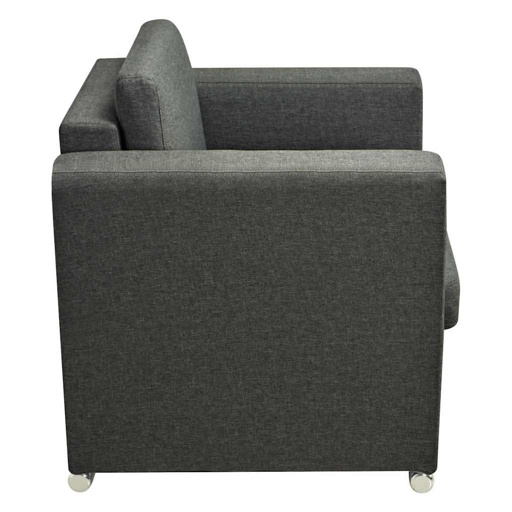 Fauteuil stof donkergrijs is nu te koop bij PeponiXL, paradijselijk wonen!
