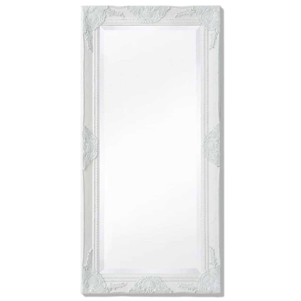 Wandspiegel Barok 100 x 50 cm wit is nu te koop bij PeponiXL, paradijselijk wonen!