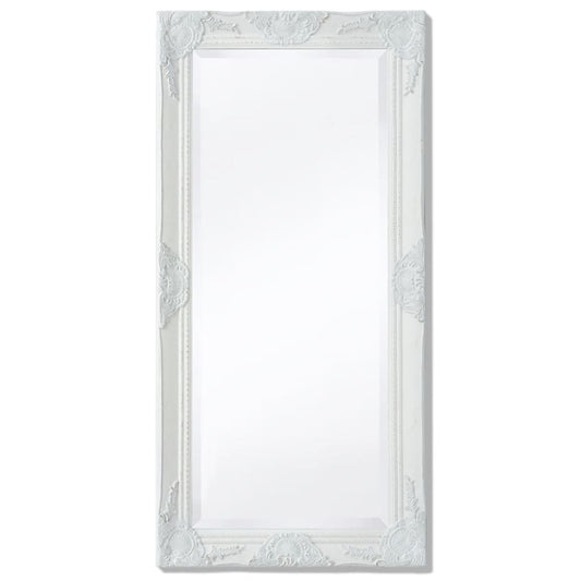 Wandspiegel Barok 100 x 50 cm wit is nu te koop bij PeponiXL, paradijselijk wonen!