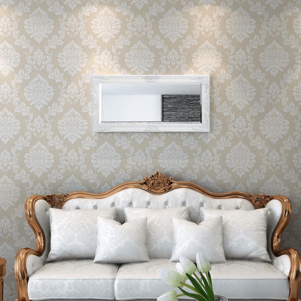 Wandspiegel Barok 100 x 50 cm wit is nu te koop bij PeponiXL, paradijselijk wonen!