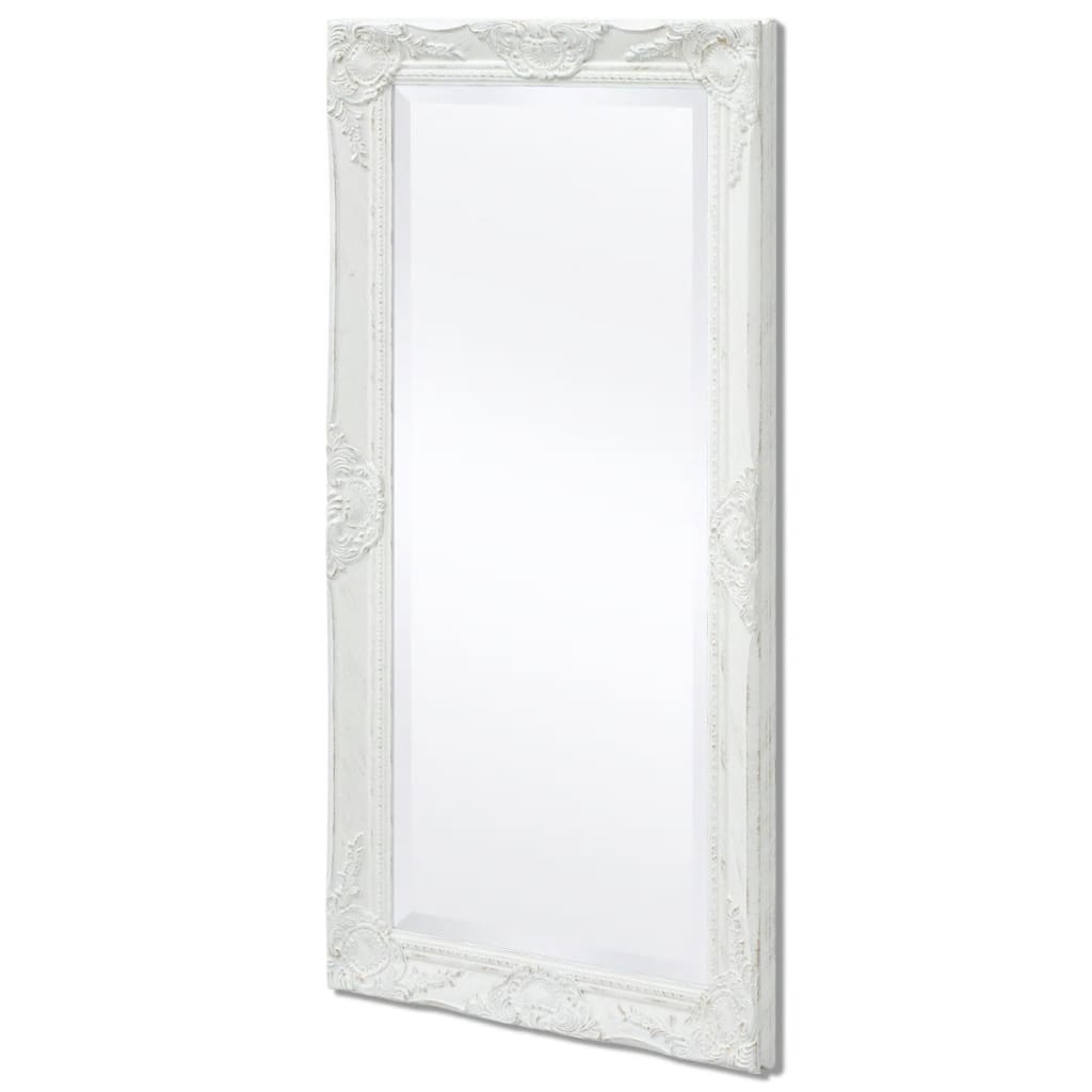 Wandspiegel Barok 100 x 50 cm wit is nu te koop bij PeponiXL, paradijselijk wonen!