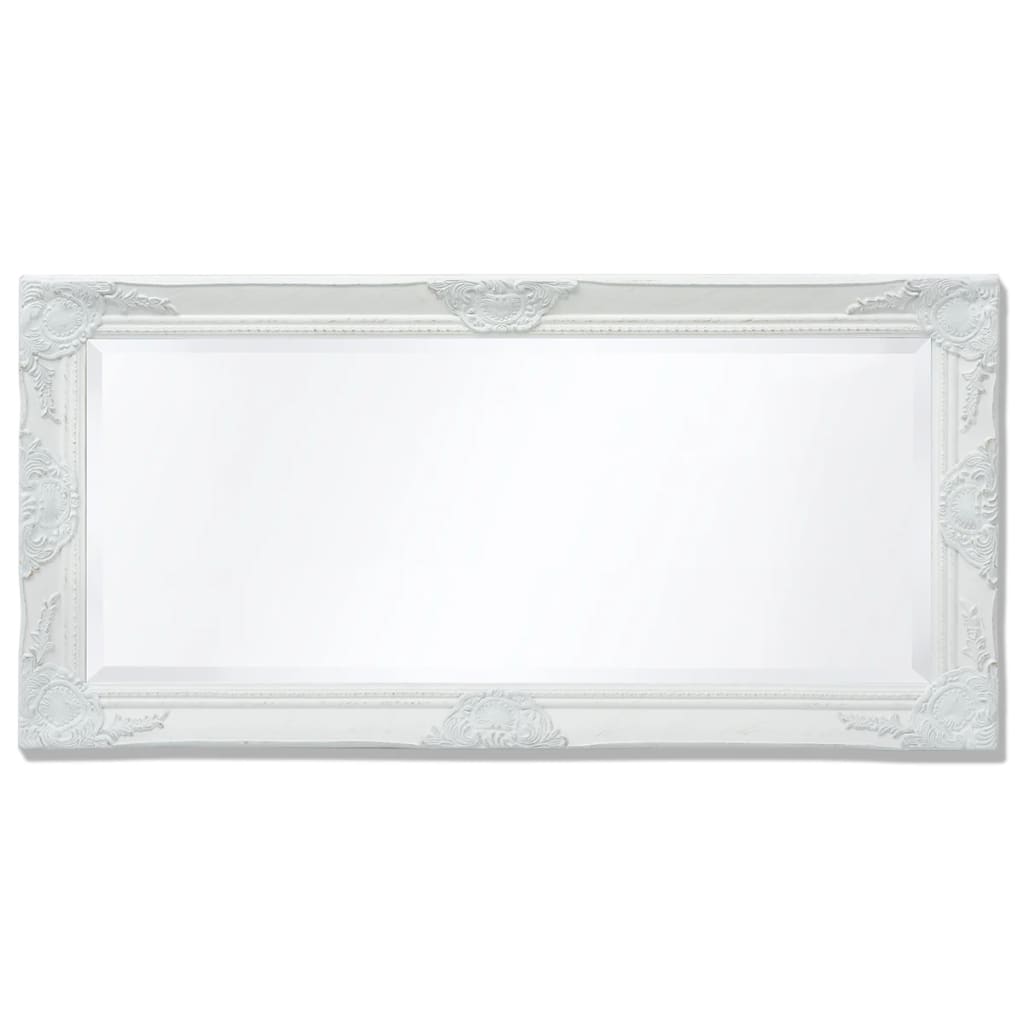 Wandspiegel Barok 100 x 50 cm wit is nu te koop bij PeponiXL, paradijselijk wonen!