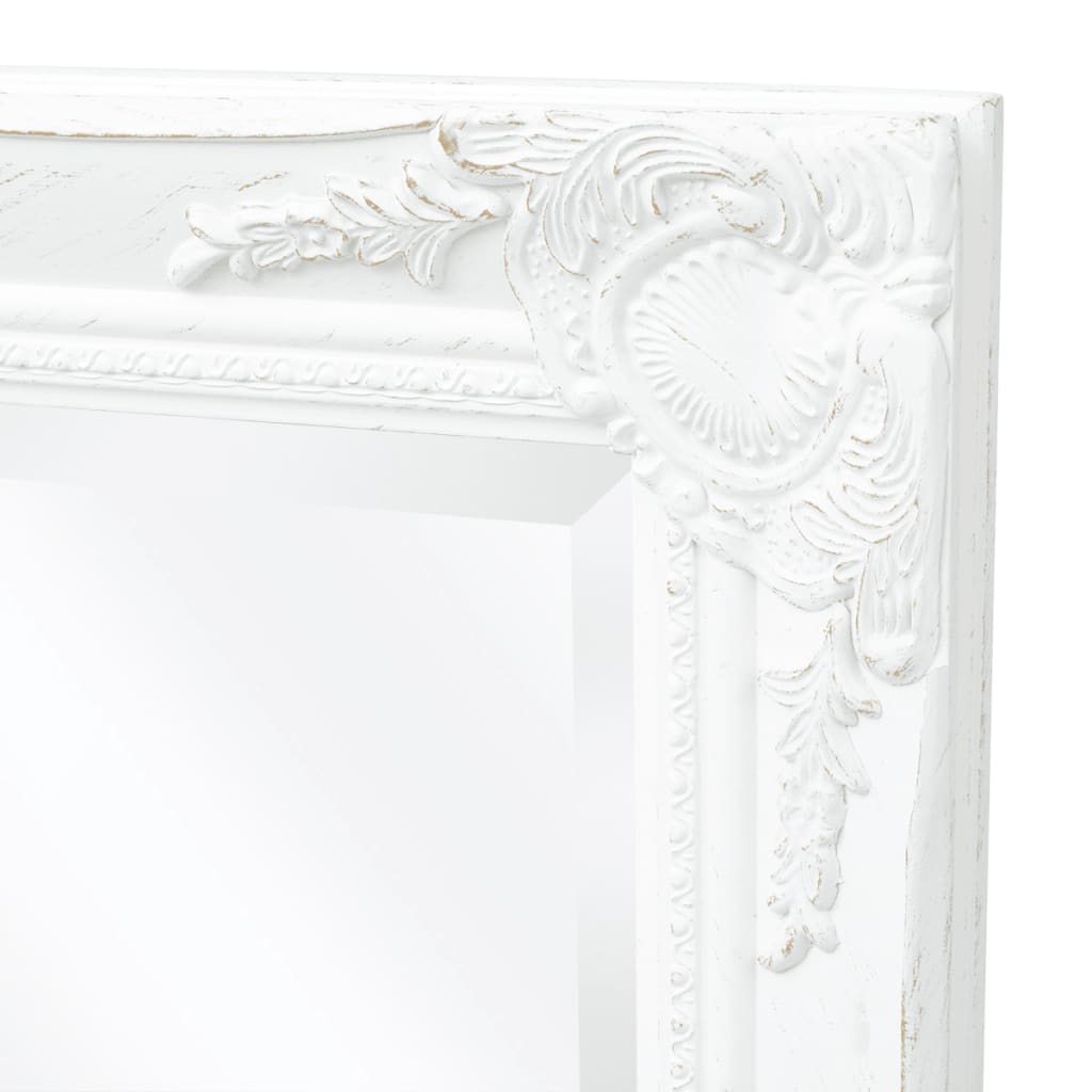 Wandspiegel Barok 100 x 50 cm wit is nu te koop bij PeponiXL, paradijselijk wonen!