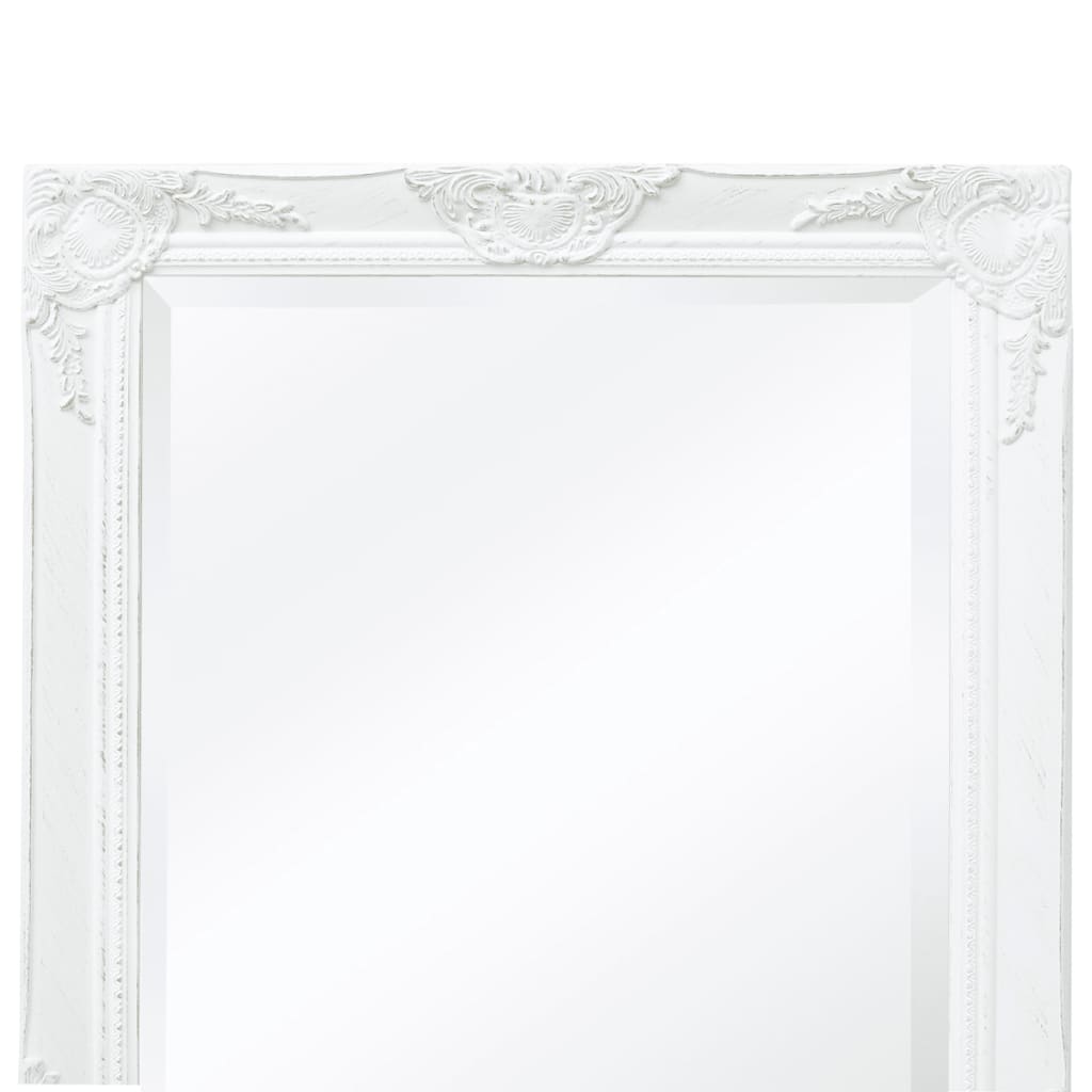 Wandspiegel Barok 100 x 50 cm wit is nu te koop bij PeponiXL, paradijselijk wonen!