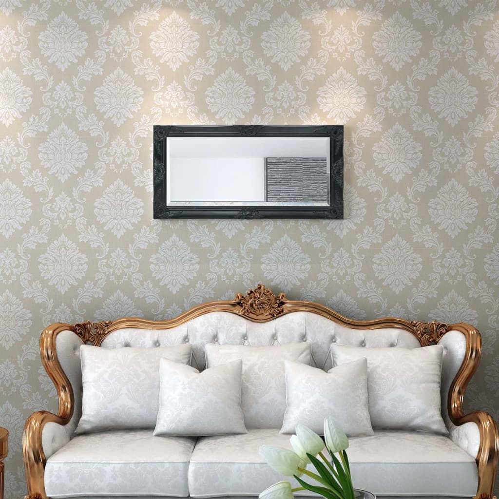 Wandspiegel Barok 100 x 50 cm zwart is nu te koop bij PeponiXL, paradijselijk wonen!
