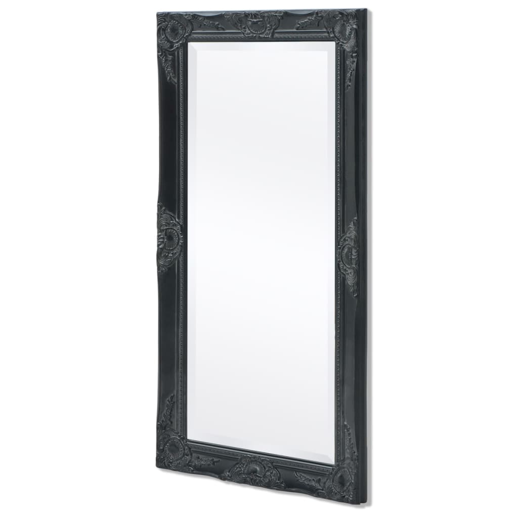 Wandspiegel Barok 100 x 50 cm zwart is nu te koop bij PeponiXL, paradijselijk wonen!