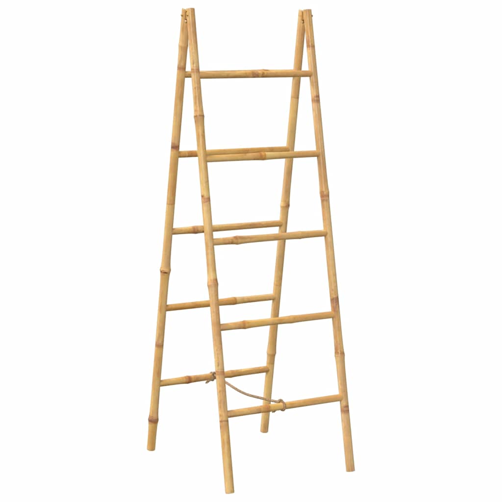 Dubbele handdoekenladder met 5 tredes 50x160 cm bamboe is nu te koop bij PeponiXL, paradijselijk wonen!