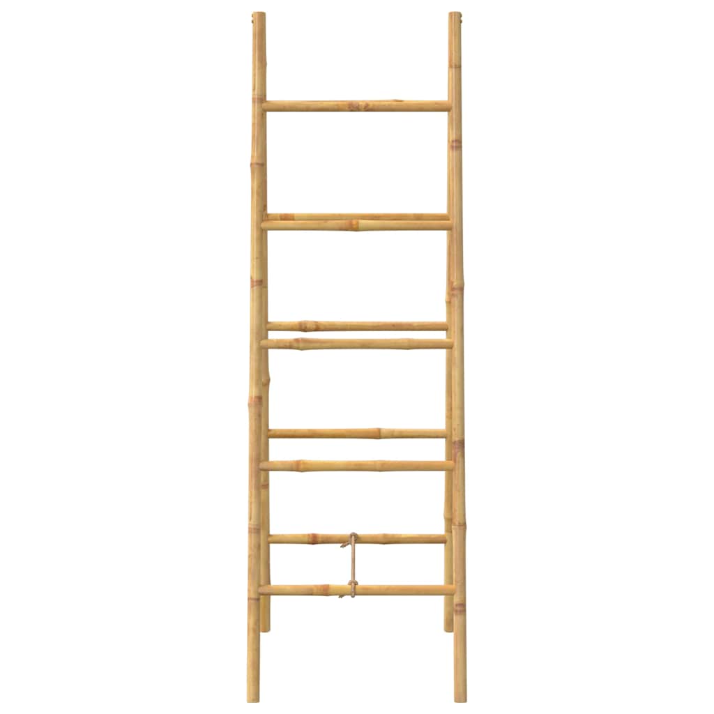 Dubbele handdoekenladder met 5 tredes 50x160 cm bamboe is nu te koop bij PeponiXL, paradijselijk wonen!