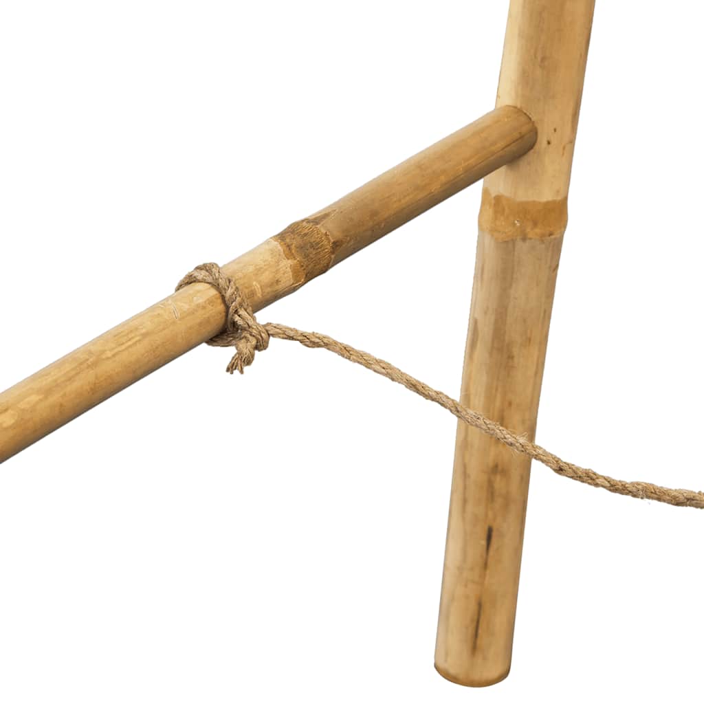 Dubbele handdoekenladder met 5 tredes 50x160 cm bamboe is nu te koop bij PeponiXL, paradijselijk wonen!
