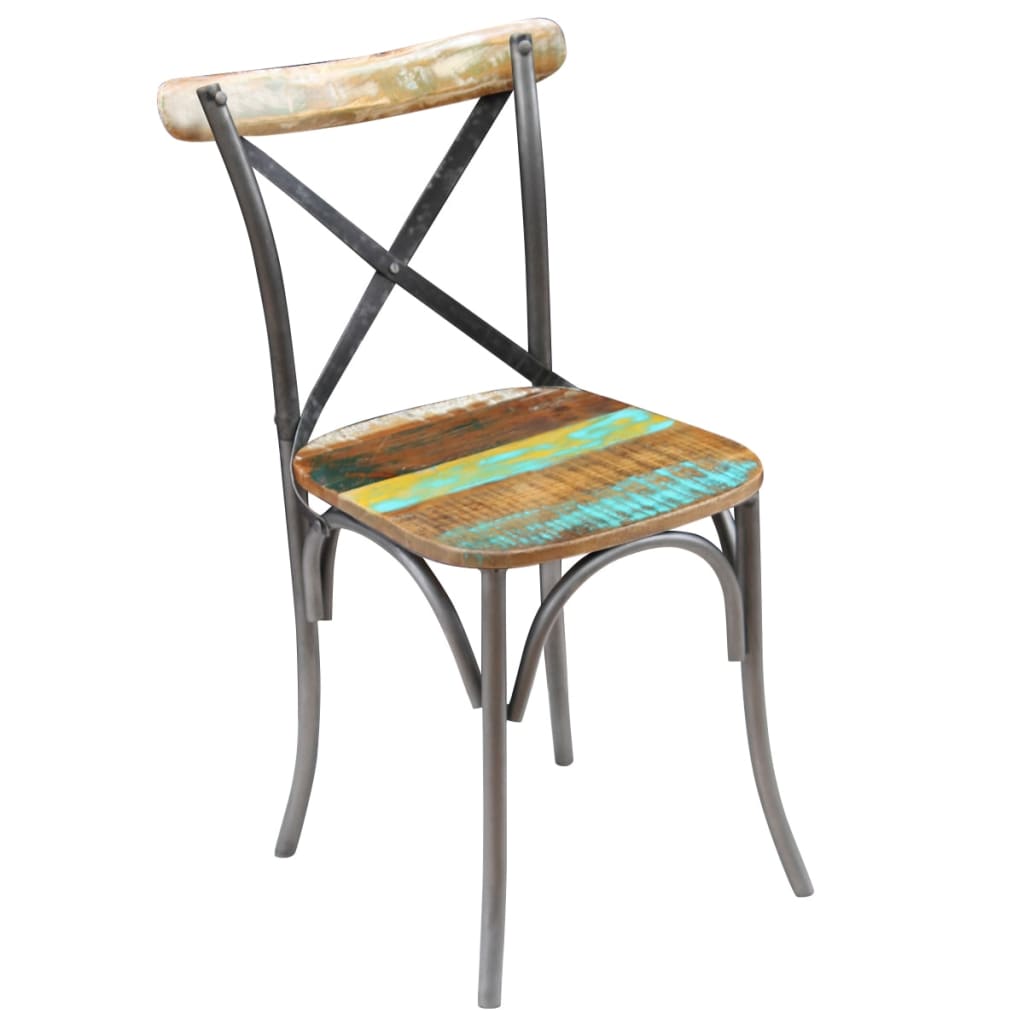 Eetkamerstoelen 2 st massief gerecycled hout is nu te koop bij PeponiXL, paradijselijk wonen!