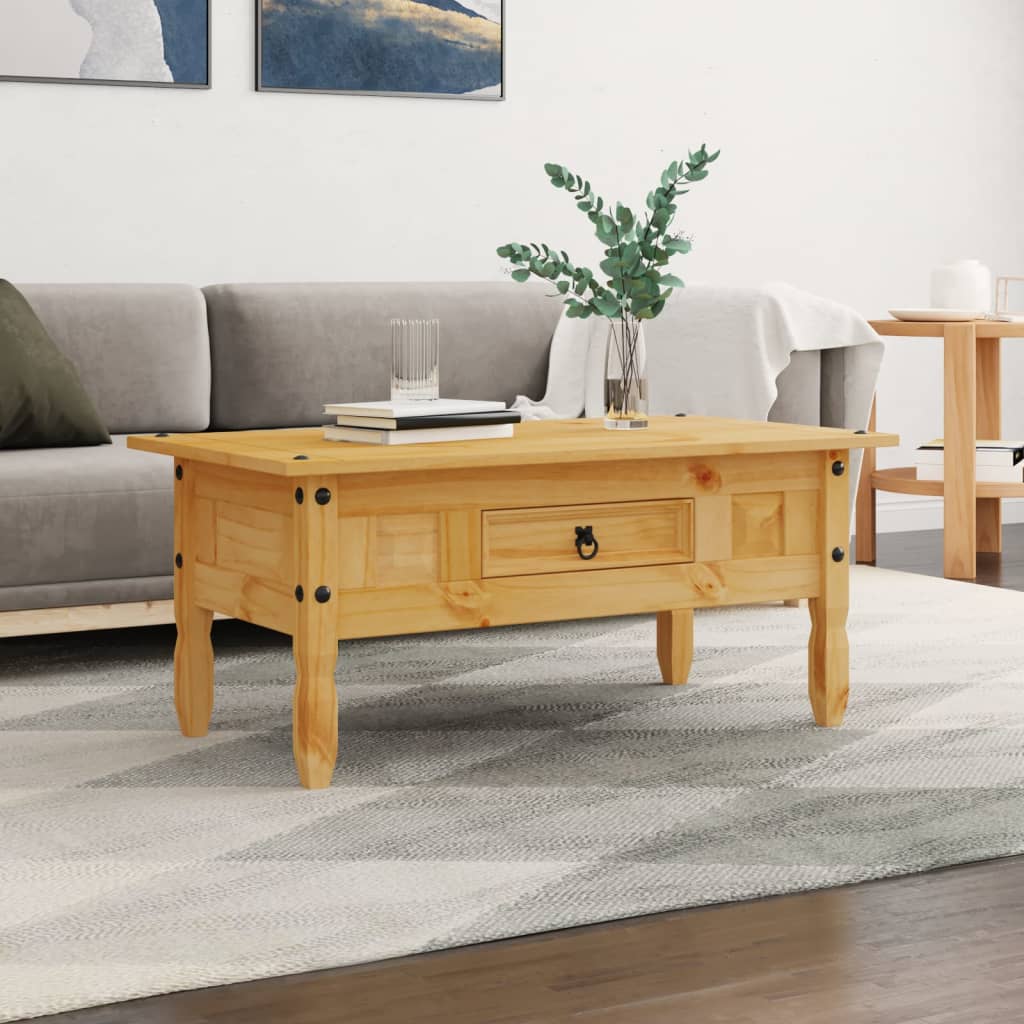 Salontafel Mexicaans grenenhout Corona-stijl 100x55x44 cm is nu te koop bij PeponiXL, paradijselijk wonen!