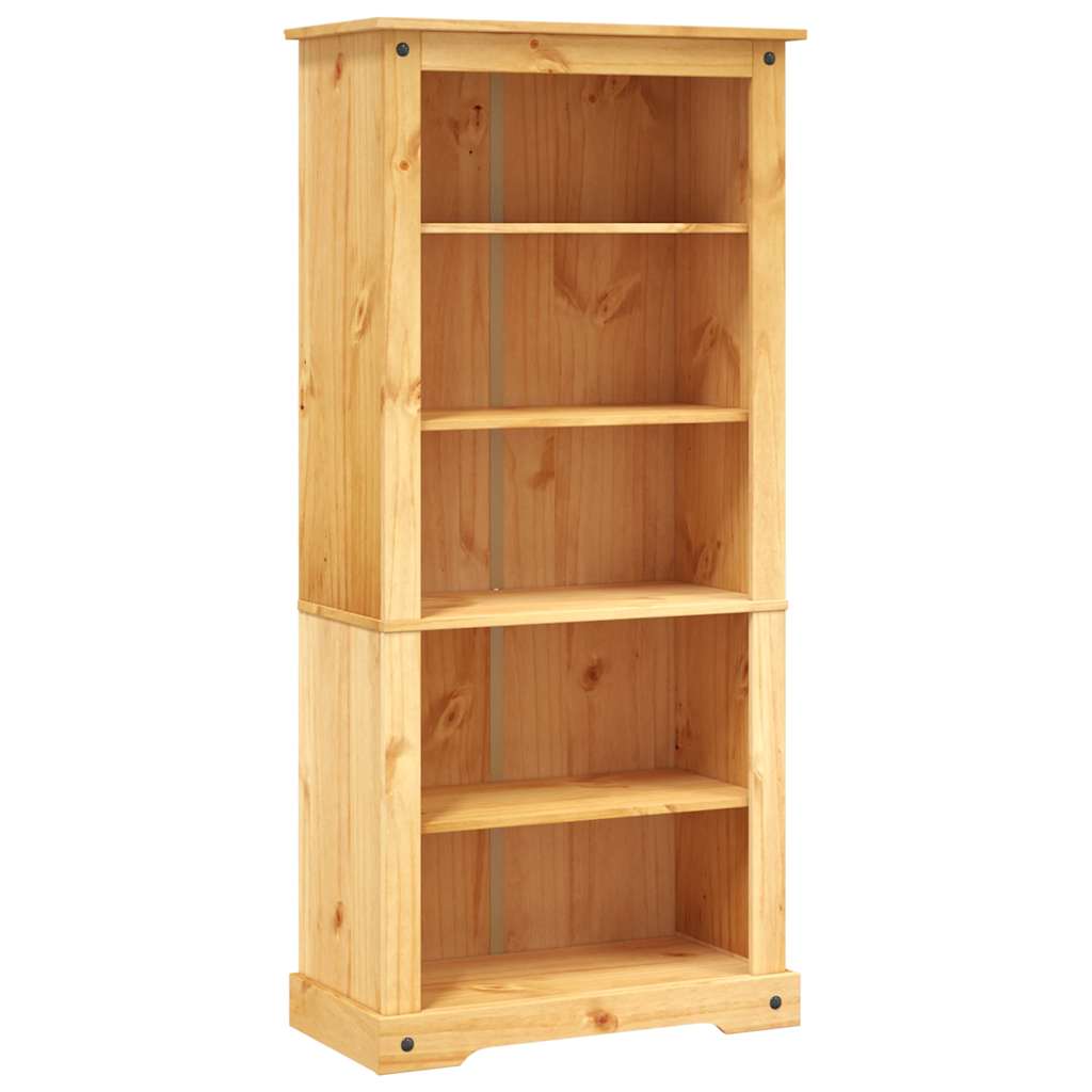Boekenkast met 5 planken Corona-stijl 80x40x170 cm grenenhout is nu te koop bij PeponiXL, paradijselijk wonen!