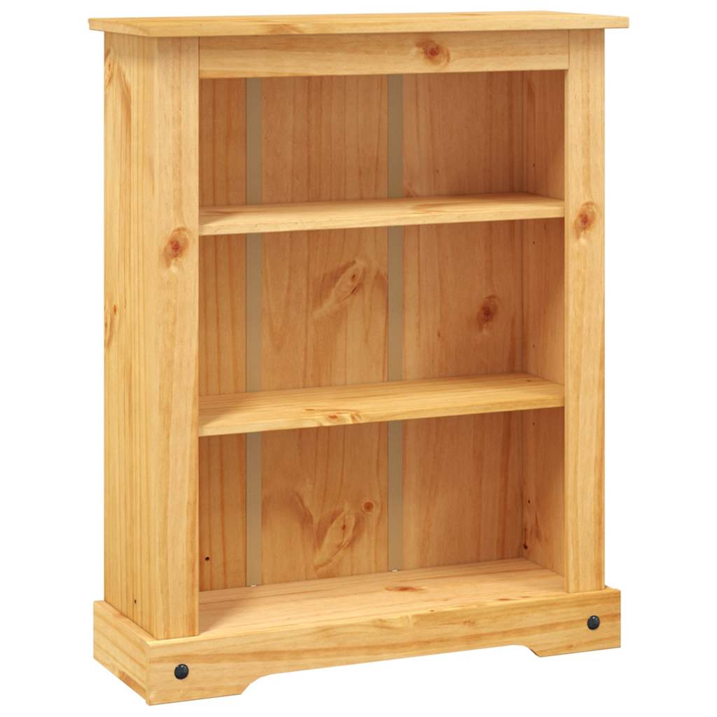 Boekenkast grenenhout met 3 planken Corona-stijl 80x29x100 cm is nu te koop bij PeponiXL, paradijselijk wonen!