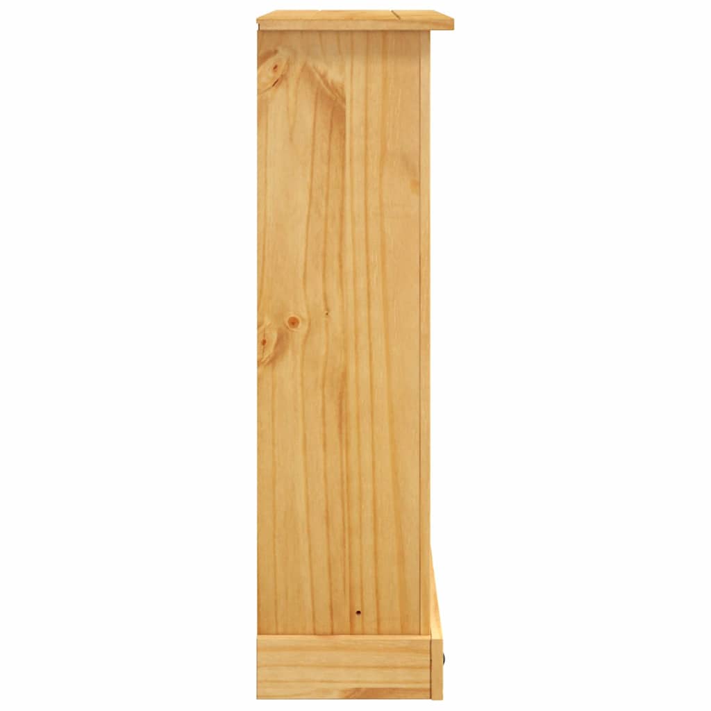 Boekenkast grenenhout met 3 planken Corona-stijl 80x29x100 cm is nu te koop bij PeponiXL, paradijselijk wonen!