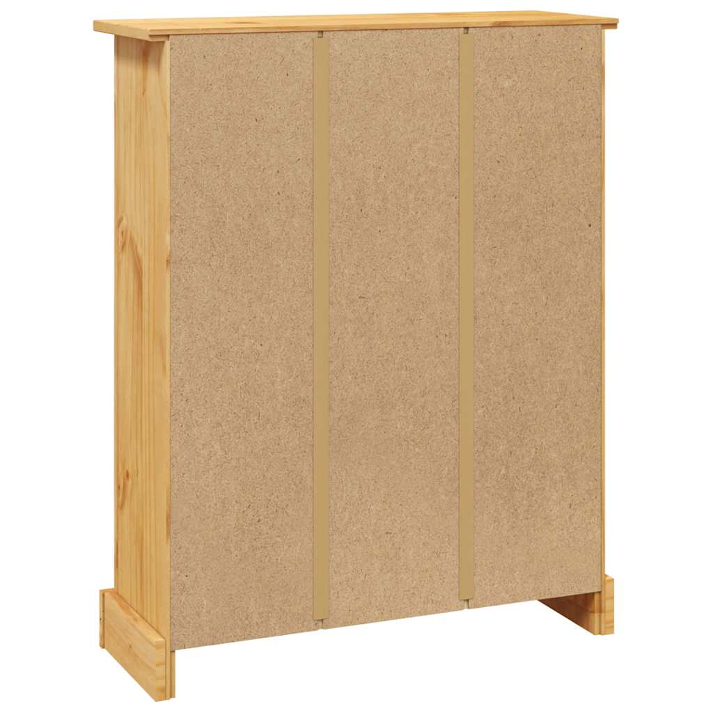 Boekenkast grenenhout met 3 planken Corona-stijl 80x29x100 cm is nu te koop bij PeponiXL, paradijselijk wonen!
