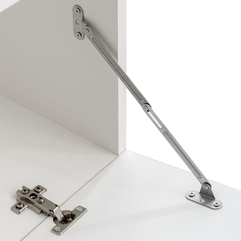 Muurvitrine tv-meubel met LED-verlichting wit 5-delig is nu te koop bij PeponiXL, paradijselijk wonen!
