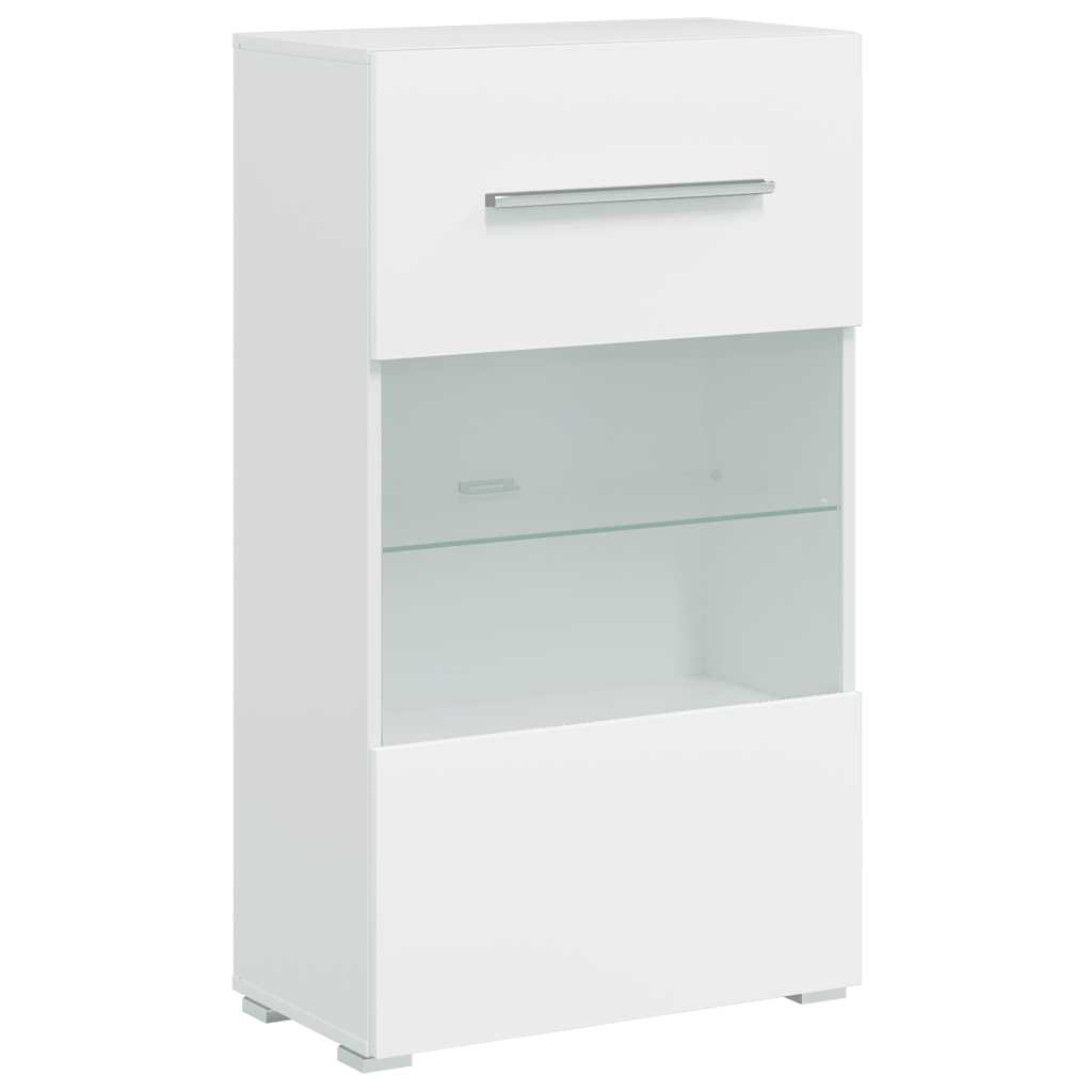 Muurvitrine tv-meubel met LED-verlichting wit 5-delig is nu te koop bij PeponiXL, paradijselijk wonen!