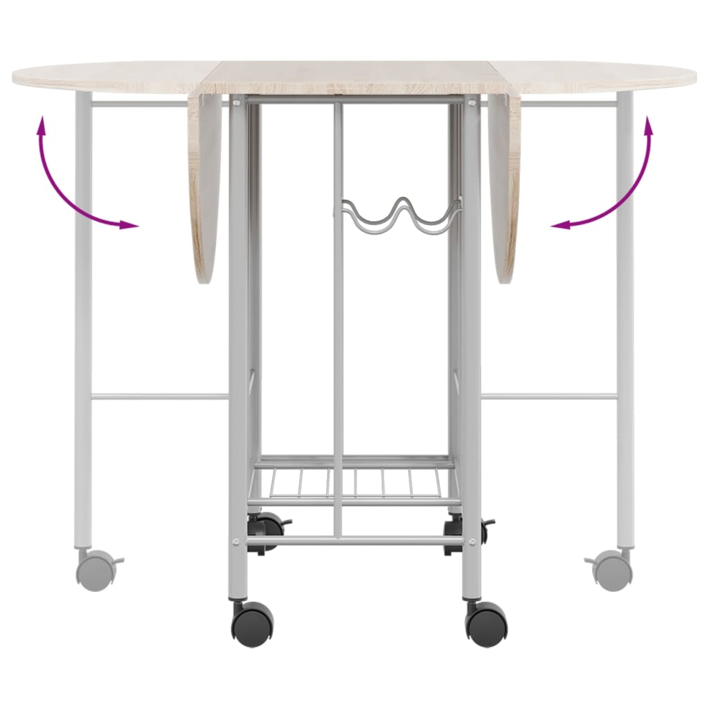 Eetkamerset opvouwbaar 5-dlg MDF is nu te koop bij PeponiXL, paradijselijk wonen!