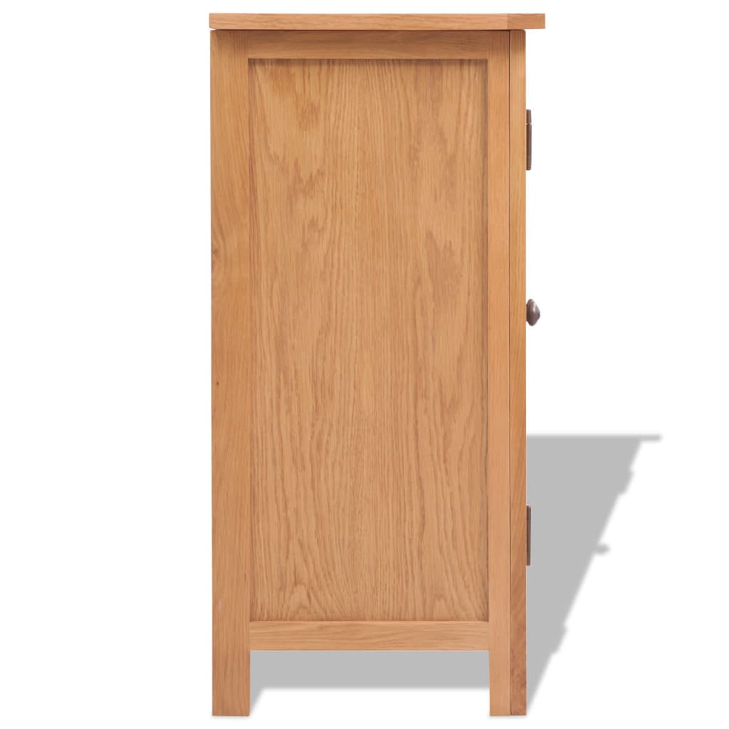Dressoir 70x35x75 cm massief eikenhout is nu te koop bij PeponiXL, paradijselijk wonen!