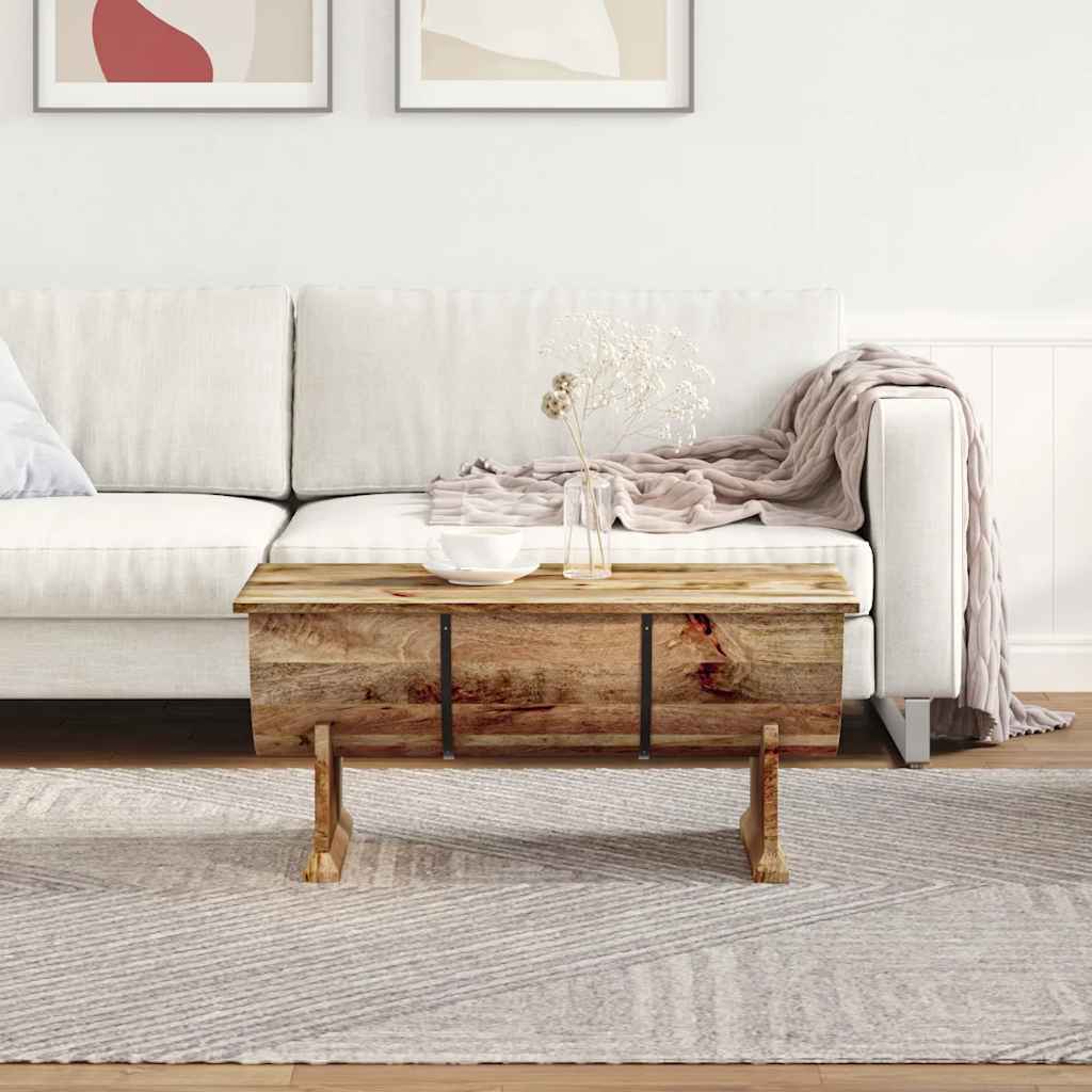 Salontafel 88x50x40 cm massief mangohout is nu te koop bij PeponiXL, paradijselijk wonen!