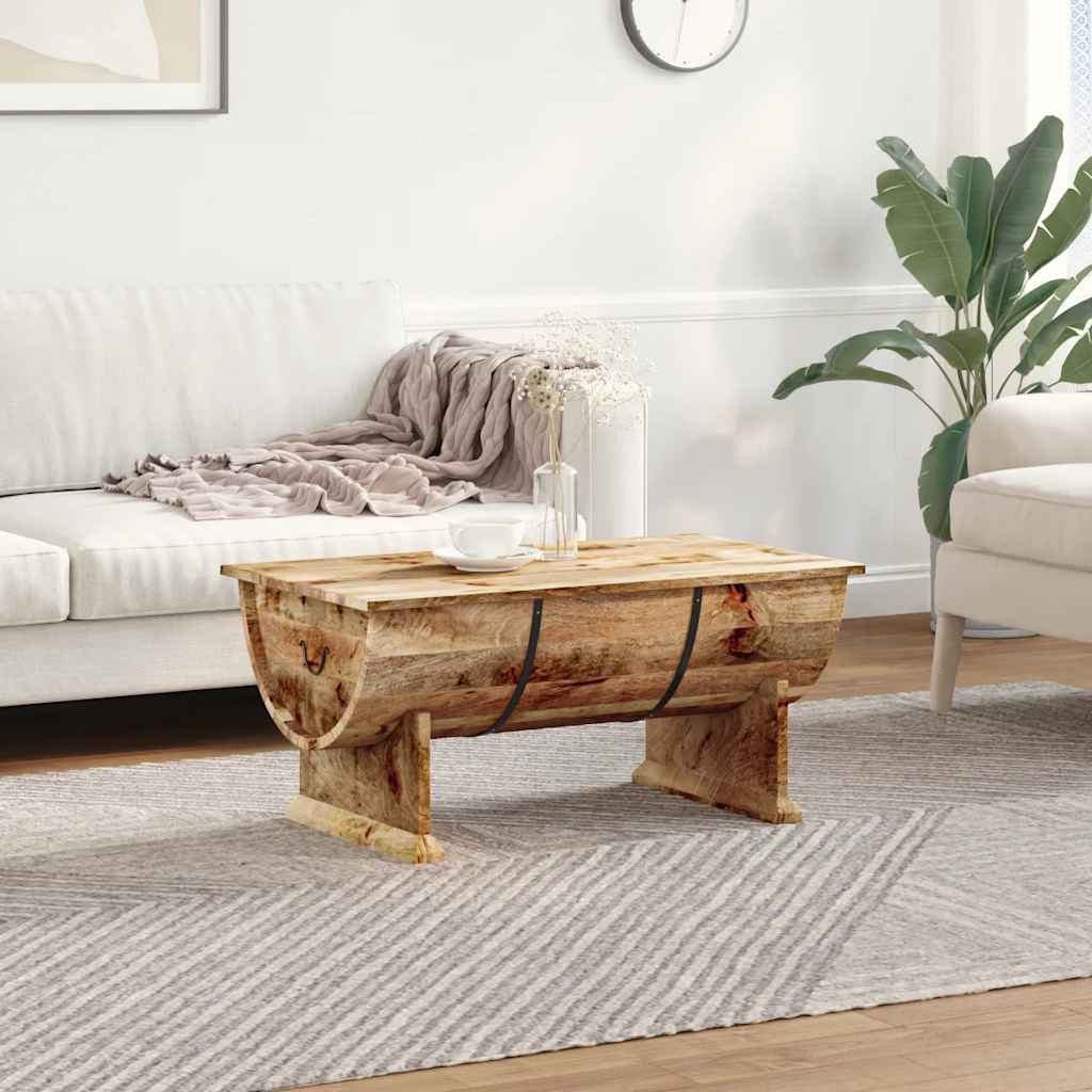 Salontafel 88x50x40 cm massief mangohout is nu te koop bij PeponiXL, paradijselijk wonen!