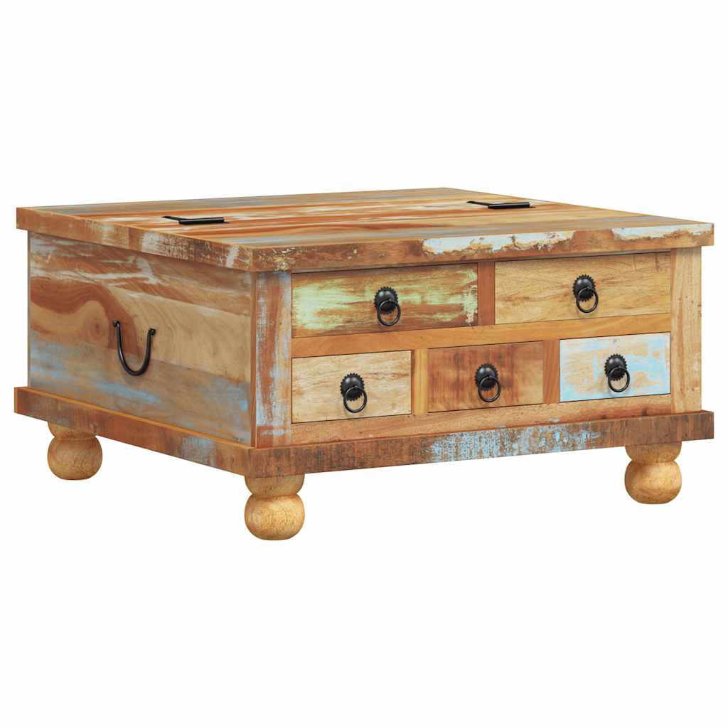 Salontafel 70x70x38 cm gerecycled hout is nu te koop bij PeponiXL, paradijselijk wonen!