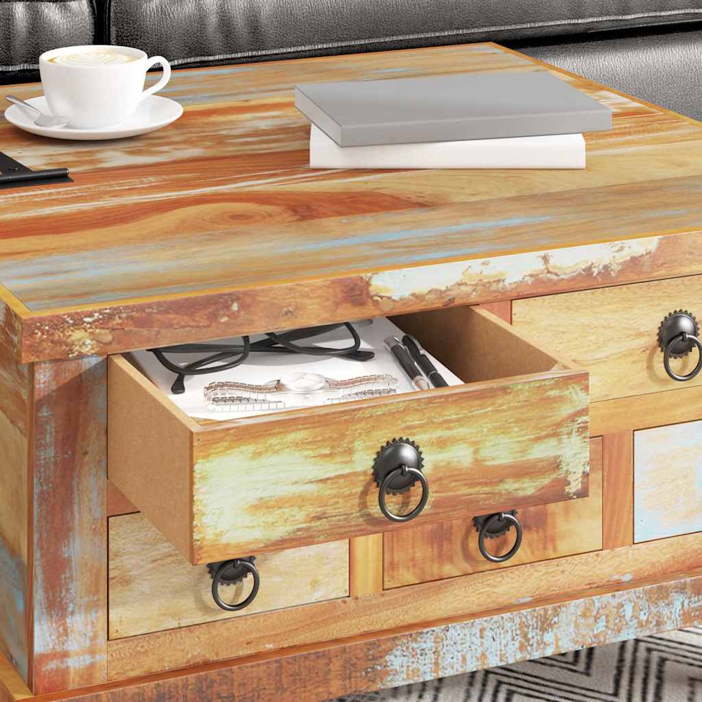 Salontafel 70x70x38 cm gerecycled hout is nu te koop bij PeponiXL, paradijselijk wonen!