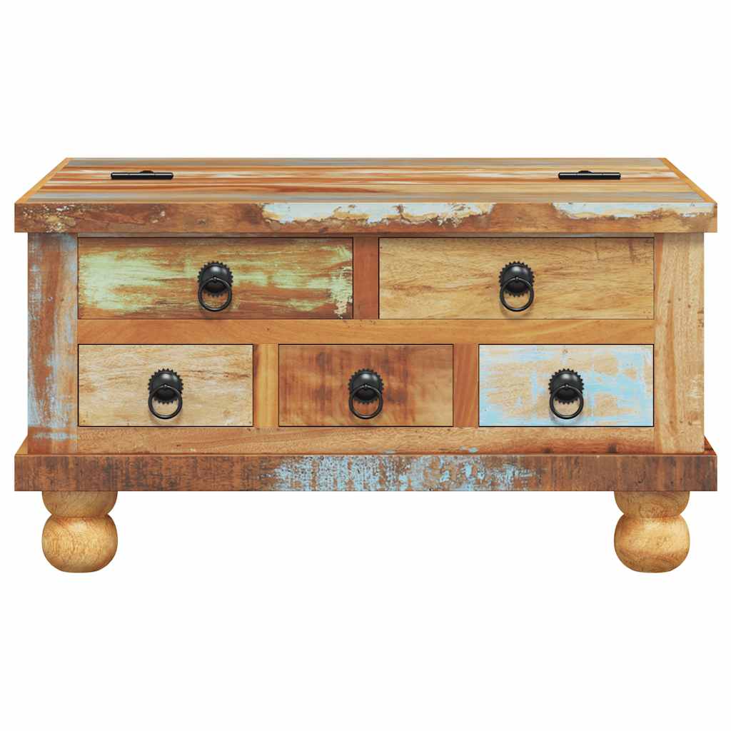 Salontafel 70x70x38 cm gerecycled hout is nu te koop bij PeponiXL, paradijselijk wonen!