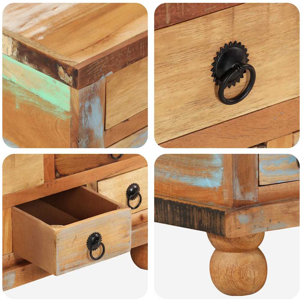 Salontafel 70x70x38 cm gerecycled hout is nu te koop bij PeponiXL, paradijselijk wonen!