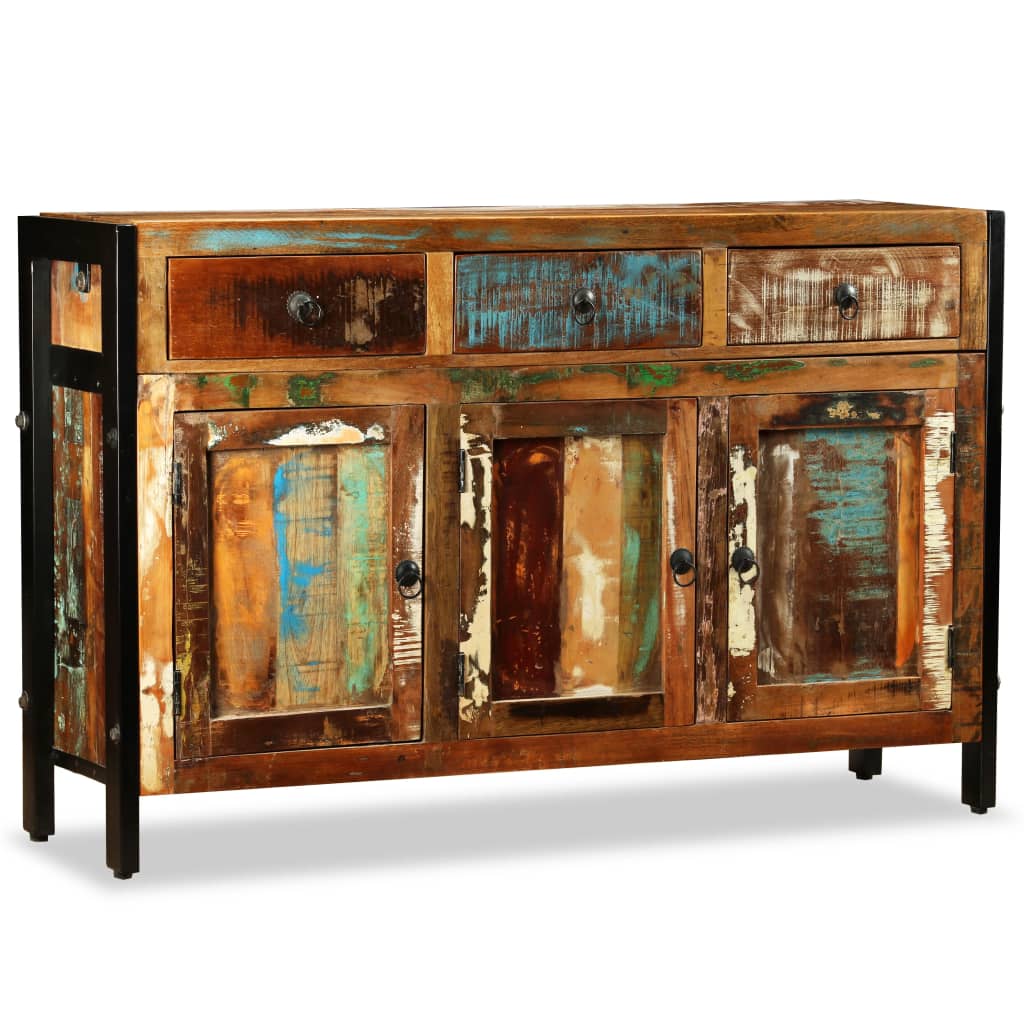 Dressoir 120x35x76 cm massief gerecycled hout is nu te koop bij PeponiXL, paradijselijk wonen!