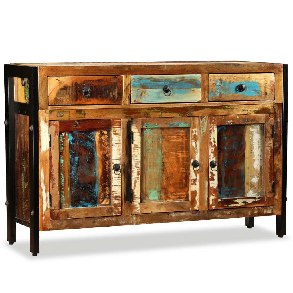 Dressoir 120x35x76 cm massief gerecycled hout is nu te koop bij PeponiXL, paradijselijk wonen!