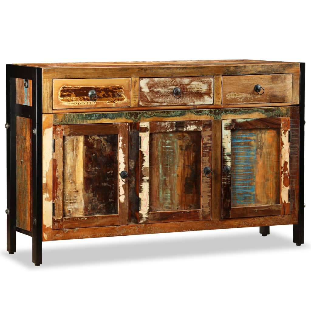 Dressoir 120x35x76 cm massief gerecycled hout is nu te koop bij PeponiXL, paradijselijk wonen!