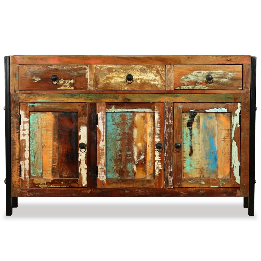 Dressoir 120x35x76 cm massief gerecycled hout is nu te koop bij PeponiXL, paradijselijk wonen!