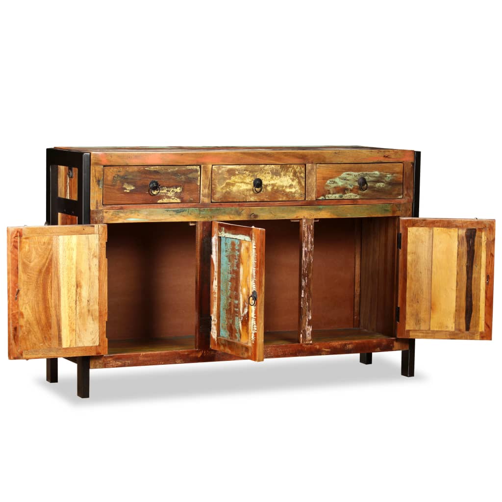 Dressoir 120x35x76 cm massief gerecycled hout is nu te koop bij PeponiXL, paradijselijk wonen!