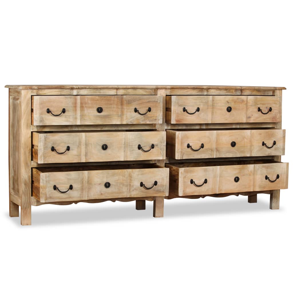 Dressoir 200x40x90 cm massief mangohout is nu te koop bij PeponiXL, paradijselijk wonen!
