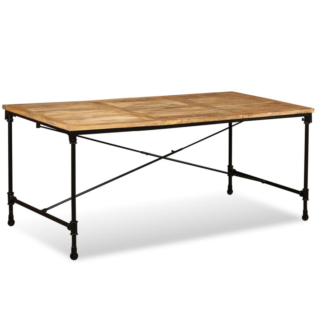 Eettafel 180 cm massief mangohout is nu te koop bij PeponiXL, paradijselijk wonen!