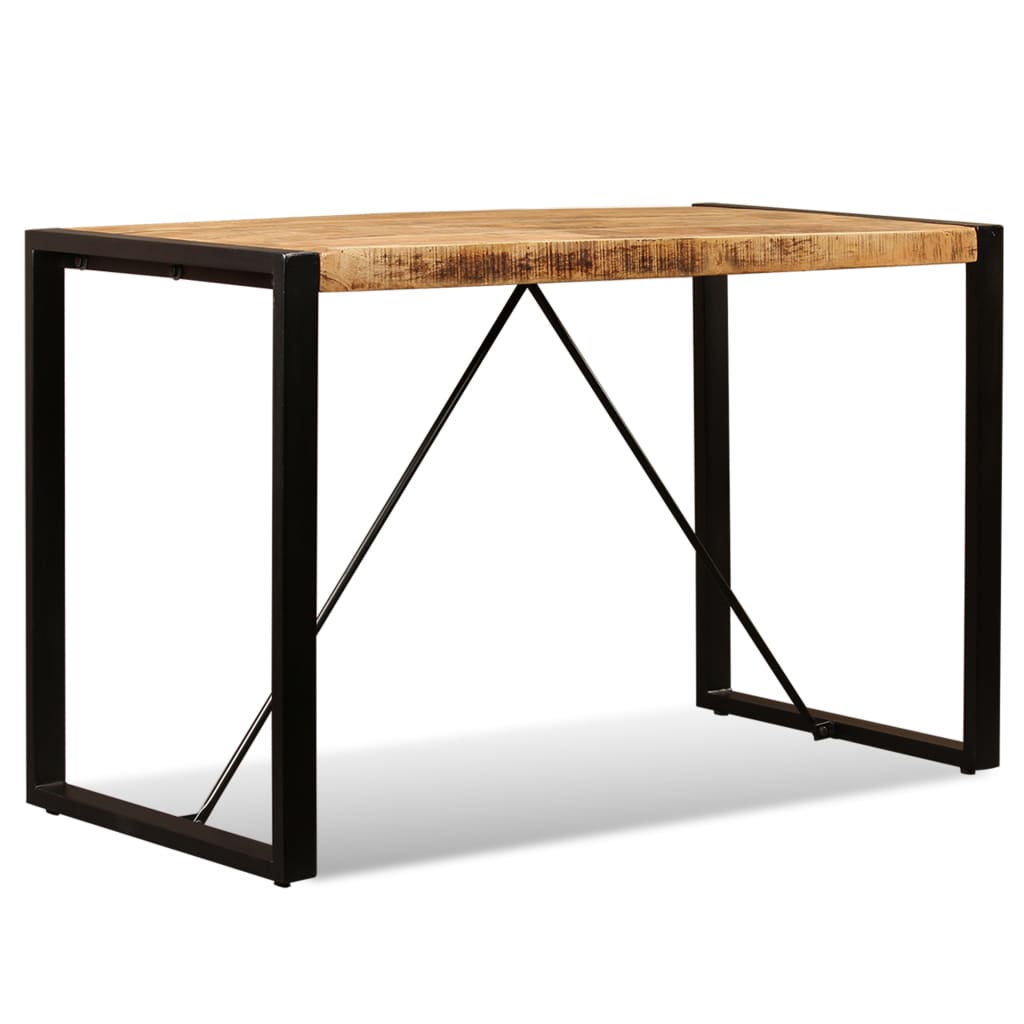 Eettafel 120 cm massief ruw mangohout is nu te koop bij PeponiXL, paradijselijk wonen!