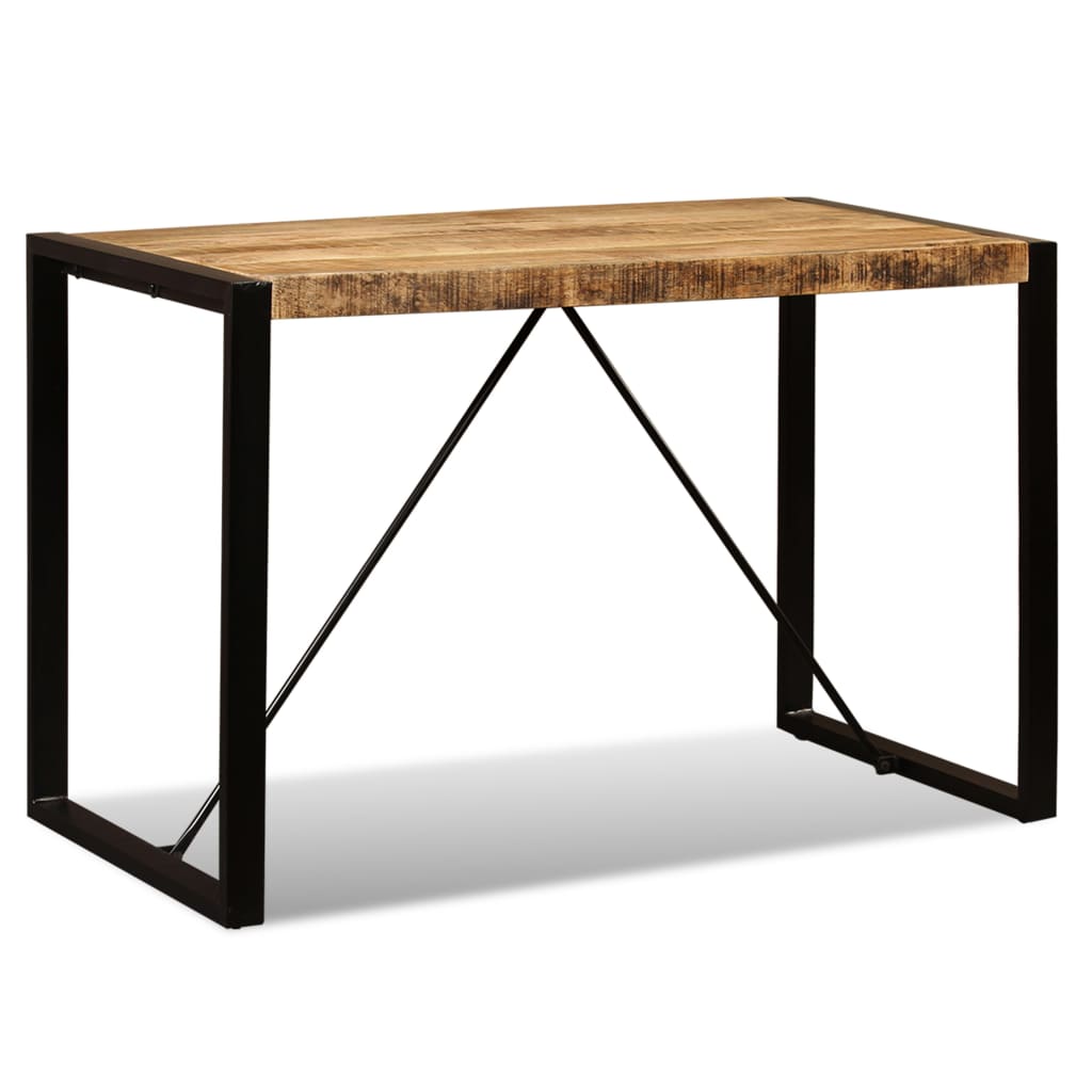 Eettafel 120 cm massief ruw mangohout is nu te koop bij PeponiXL, paradijselijk wonen!
