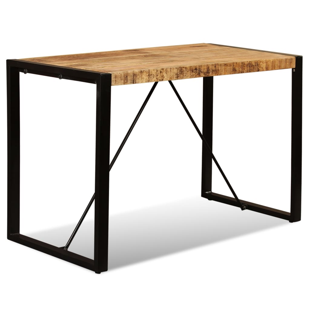 Eettafel 120 cm massief ruw mangohout is nu te koop bij PeponiXL, paradijselijk wonen!