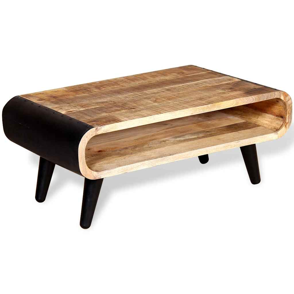 Salontafel 90x55x39 cm ruw mangohout is nu te koop bij PeponiXL, paradijselijk wonen!