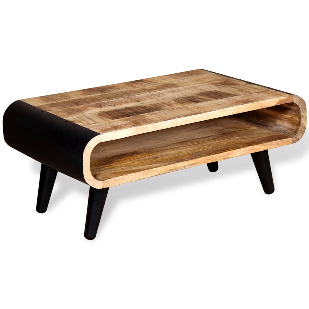 Salontafel 90x55x39 cm ruw mangohout is nu te koop bij PeponiXL, paradijselijk wonen!