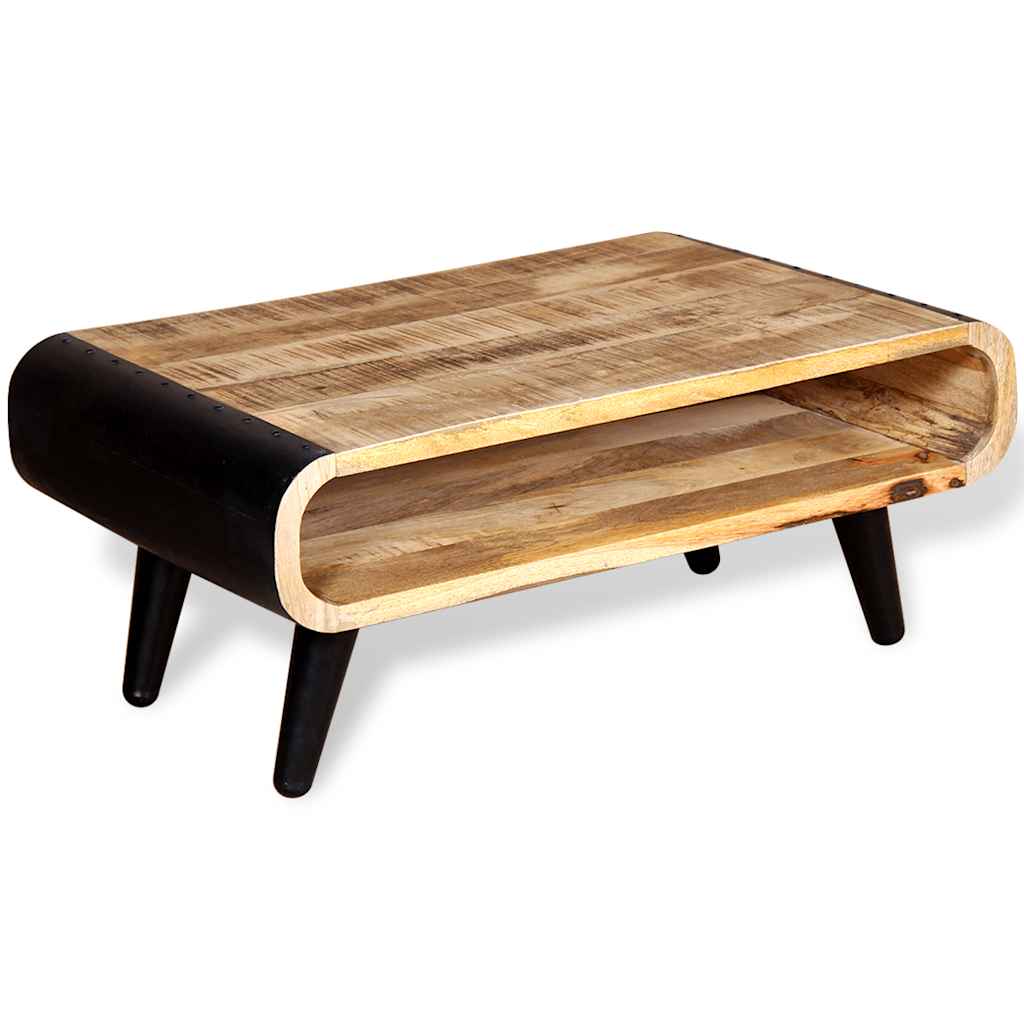 Salontafel 90x55x39 cm ruw mangohout is nu te koop bij PeponiXL, paradijselijk wonen!