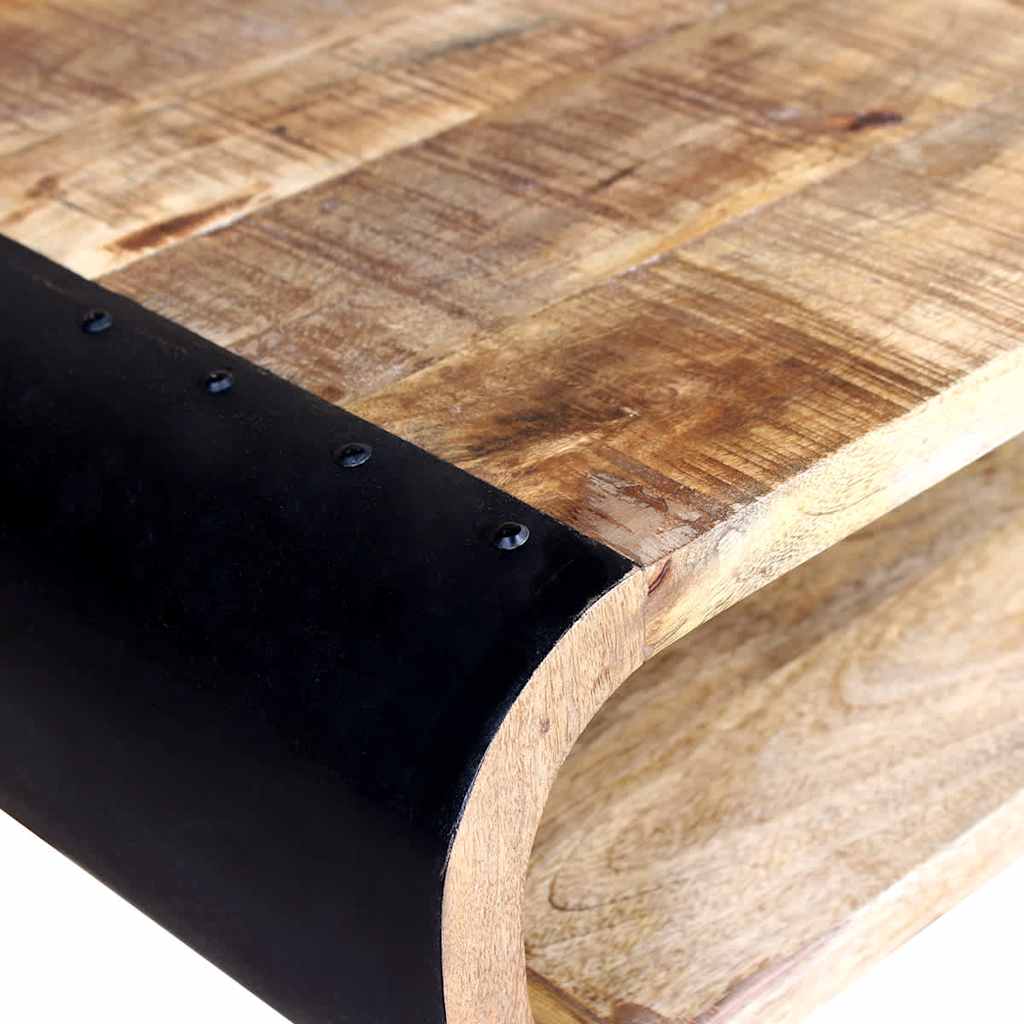 Salontafel 90x55x39 cm ruw mangohout is nu te koop bij PeponiXL, paradijselijk wonen!